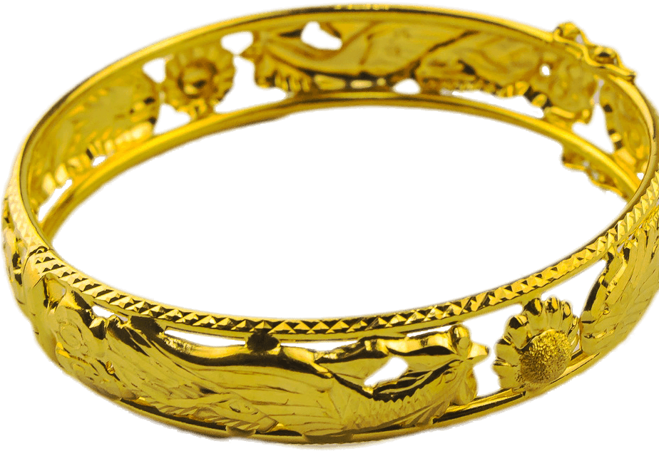 Go Sleeveless With Our 916 Gold Bangles In Prance Gold - Bangle (995x995), Png Download