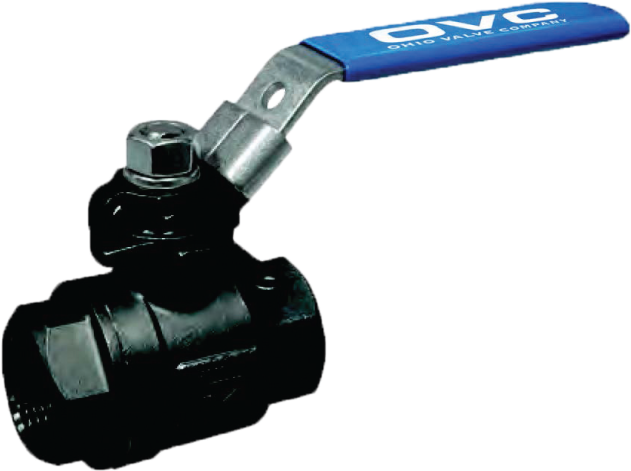 2 Piece Carbon Steel Ball Valve - Ball Valve (640x480), Png Download