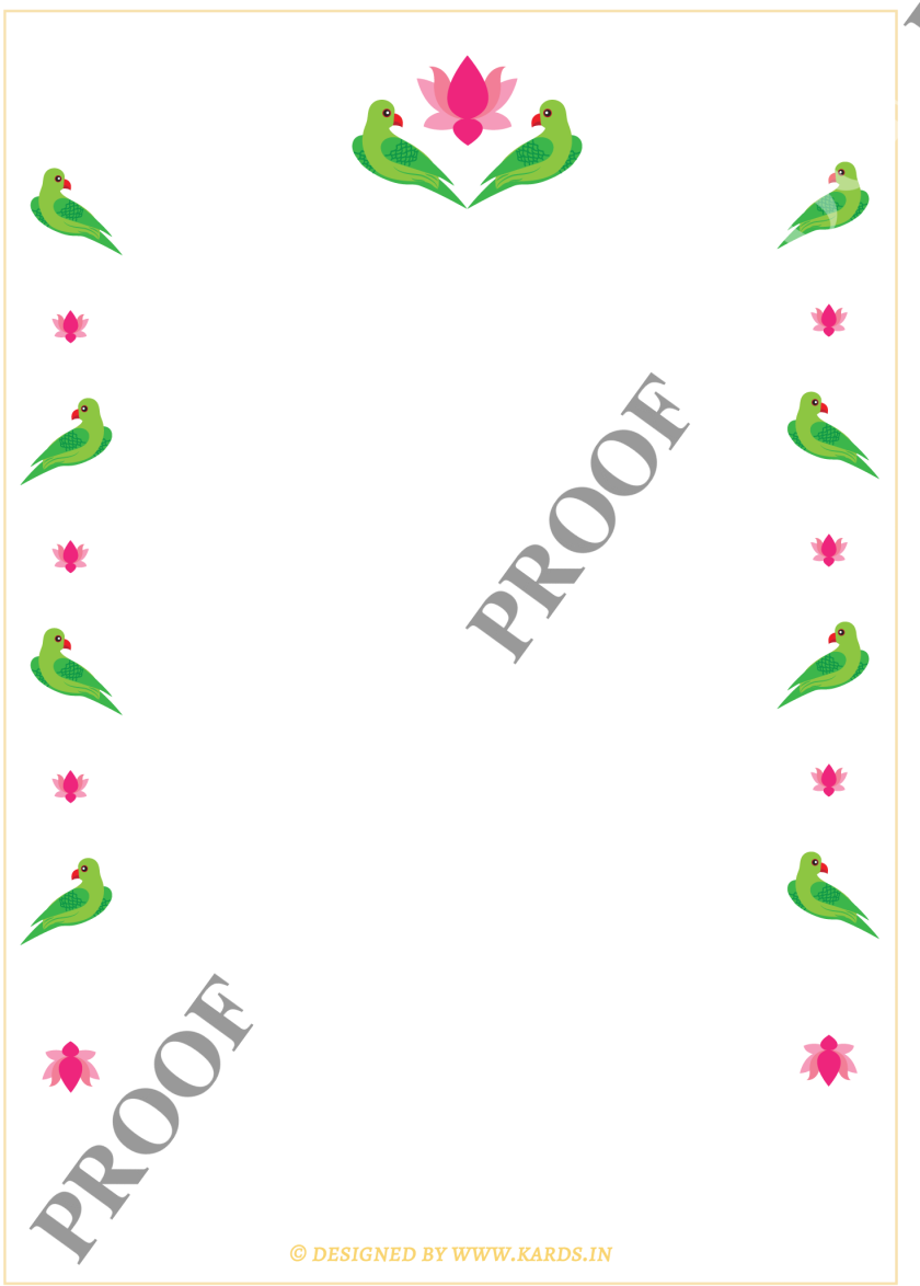 Vibrant Parrot Invitation (857x1200), Png Download