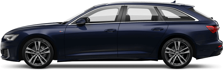 Audi A6 Avant New - Audi A6 Avant Firmament Blue (850x480), Png Download