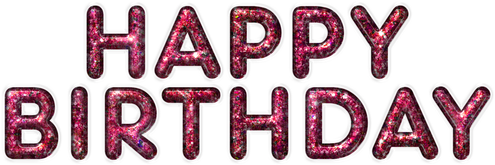 Birthday Lettering Png (1024x585), Png Download