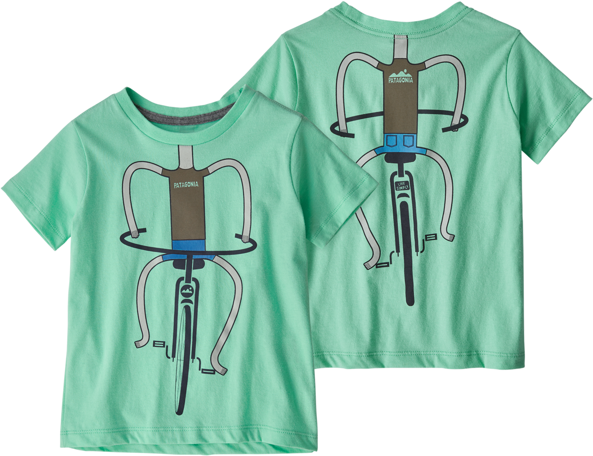 Patagonia Baby Live Simply Organic T-shirt In Pedalin - Active Shirt (1275x1275), Png Download
