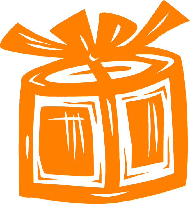 Vector Illustration Of Gift Wrapped Birthday, Anniversary, (653x700), Png Download