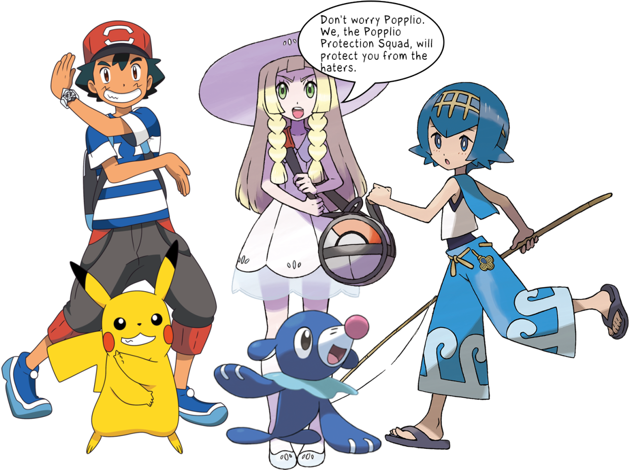 Image - Pokemon Sun And Moon Ash Team (1280x928), Png Download