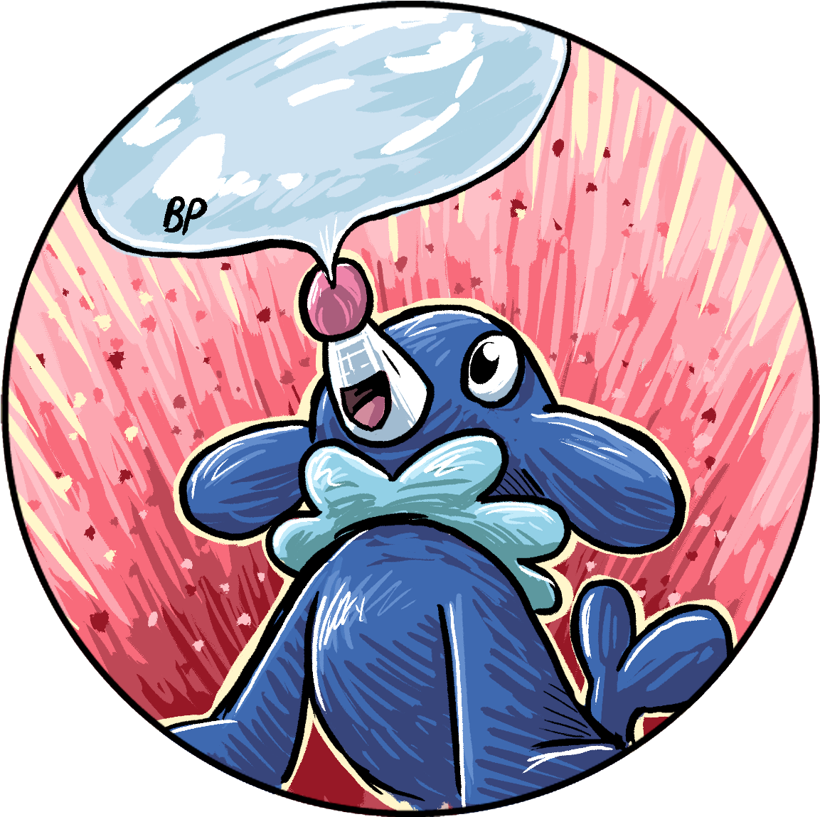 Popplio - Cartoon (1200x1229), Png Download