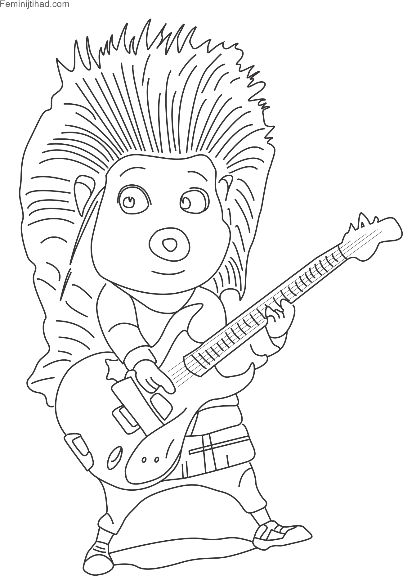 Sing Movie Coloring Pages Free - Sing Movie Drawing (1358x1920), Png Download