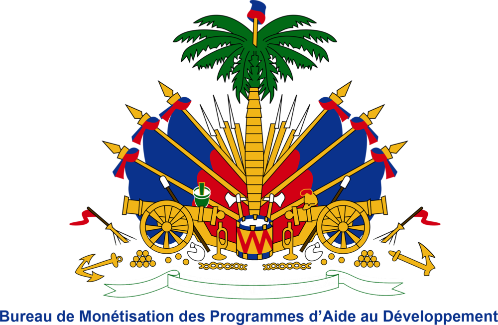 2000px-coat Of Arms Of Haiti Svg Copy - Haiti Coat Of Arms Black And White (1000x652), Png Download