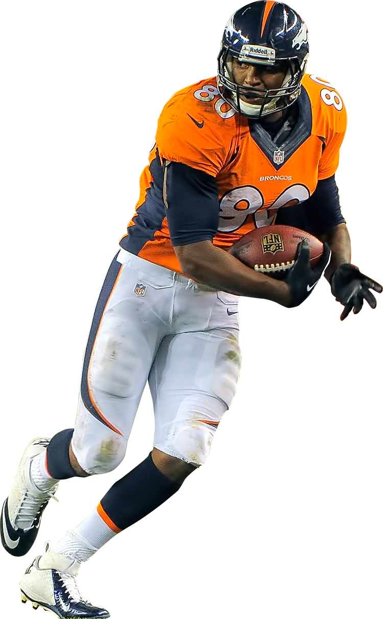 Demaryius Thomas White Background (750x1211), Png Download