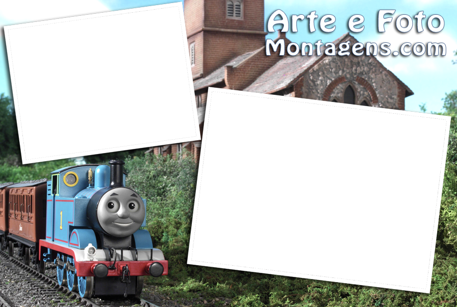 Montagem Para Fotos - Thomas The Tank Engine (898x602), Png Download