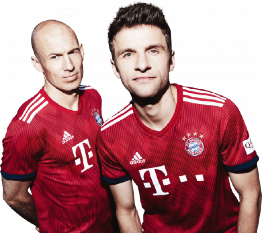 Free Png Download Thomas Muller & Arjen Robben Png - ببار ميونخ (850x757), Png Download