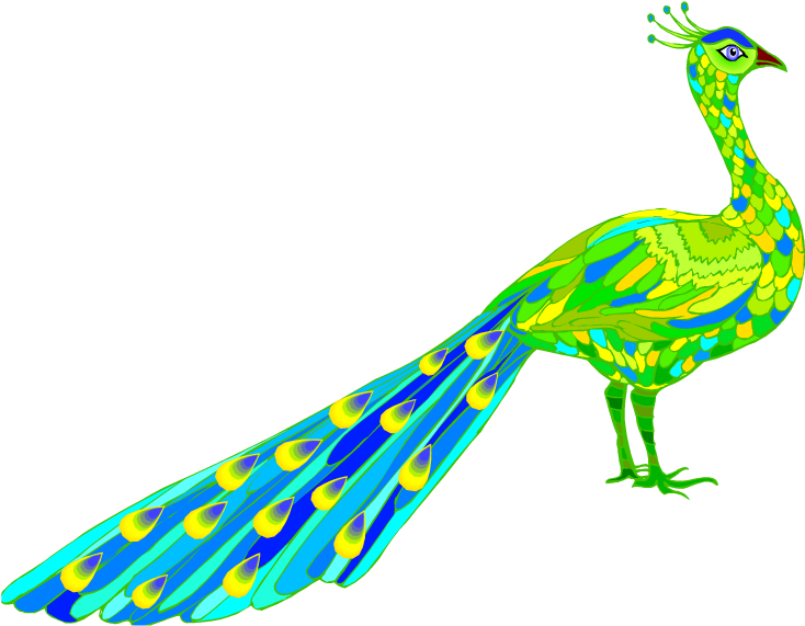 Free Peacock Clipart - Clip Art (750x583), Png Download