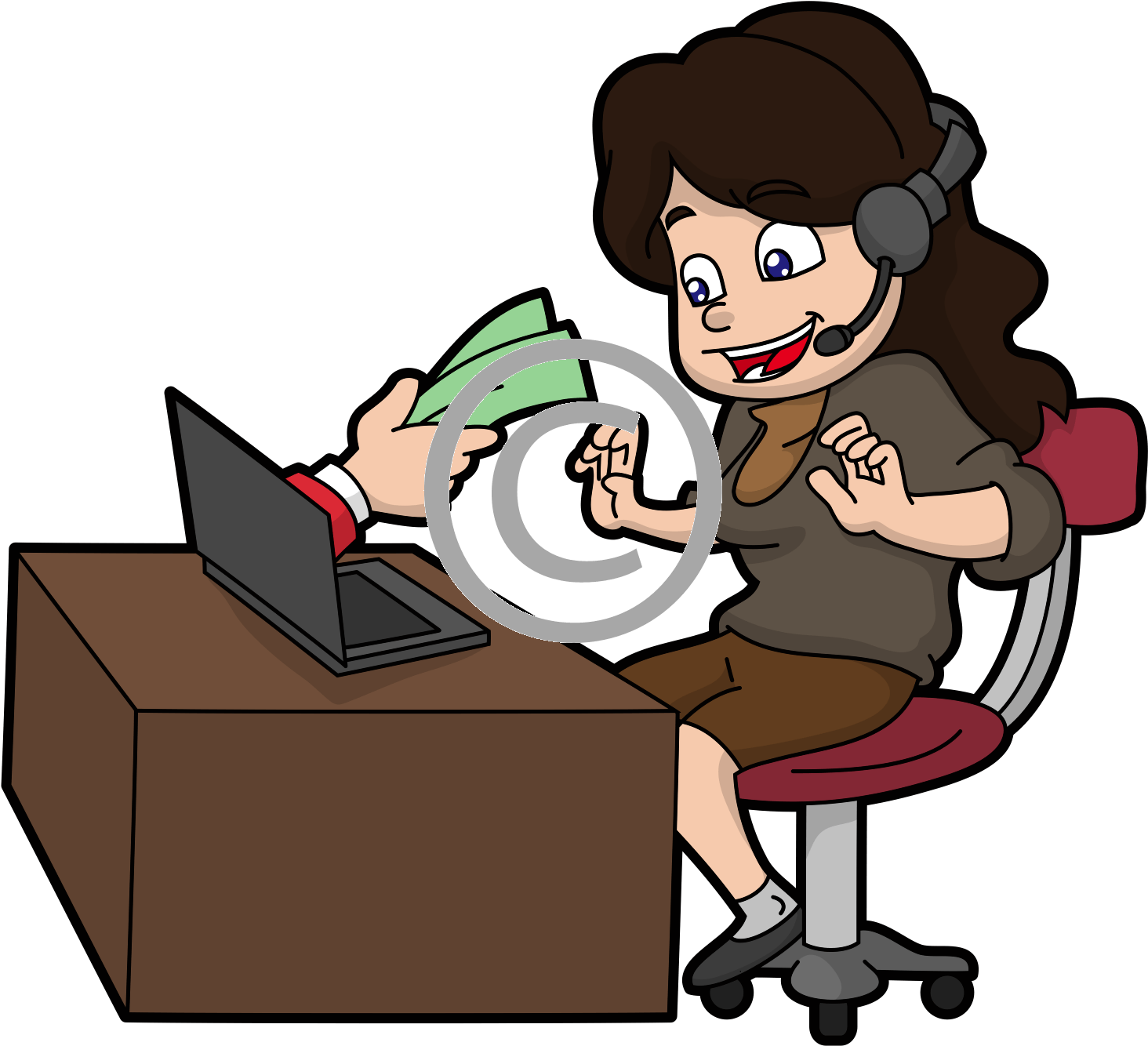 Tiger, Make Money Online, How To Make Money, Get Money - Cartoon (1675x1482), Png Download