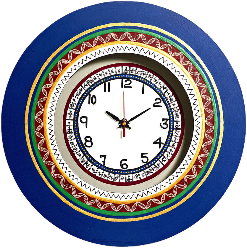 Warli Handpainted (872x876), Png Download