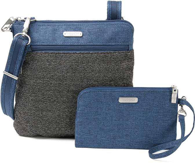 Crossbody Bags - Women's Baggallini Anti Theft Slim Crossbody (1026x1026), Png Download