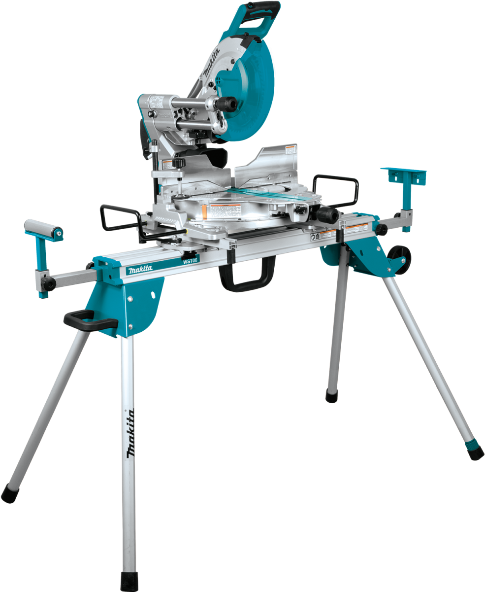 Makita Ls1219lx 12" Dual-bevel Sliding Compound Miter - Stand For Makita 12 Sliding Miter Saw (1200x1200), Png Download