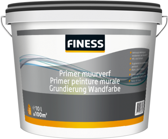 Wall Paint Primer - Finess Muurverf (700x609), Png Download
