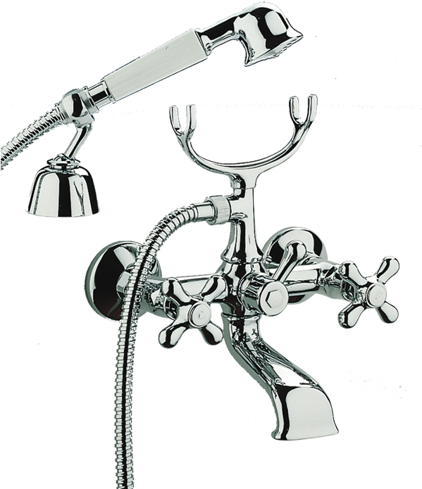 Bathtub Mixer Tap Wall-mounted Paffoni Ricordi With - Maišytuvai Voniai (598x709), Png Download