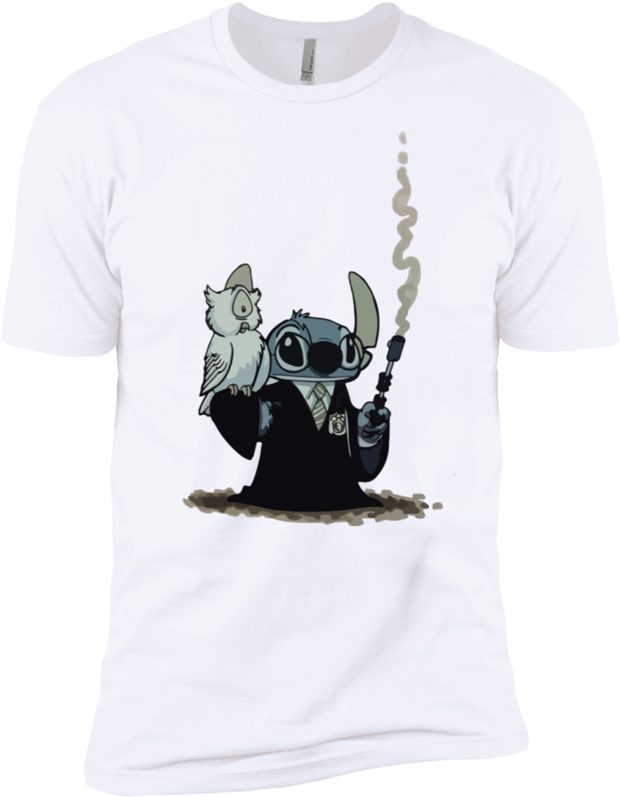 Harry Potter Hedwig And Stitch Mashup Shirt Premium - Stitch Harry Potter (1155x1155), Png Download