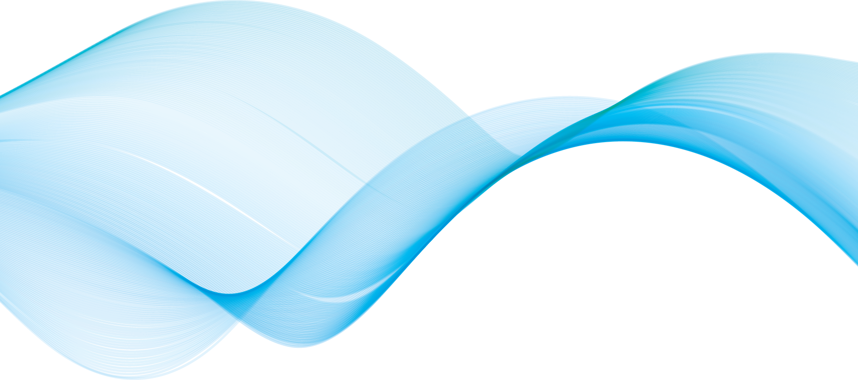 Blue Net Wave - Inflatable (1733x767), Png Download