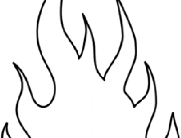 Drawn Fire Outline - Silhouette (640x480), Png Download