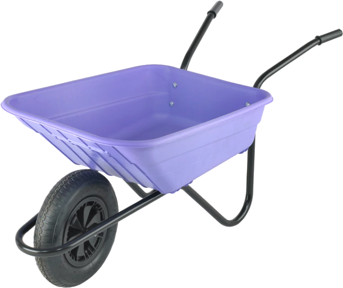 Shire Lilac Wheelbarrow - Wheelbarrow Pink (1200x1200), Png Download