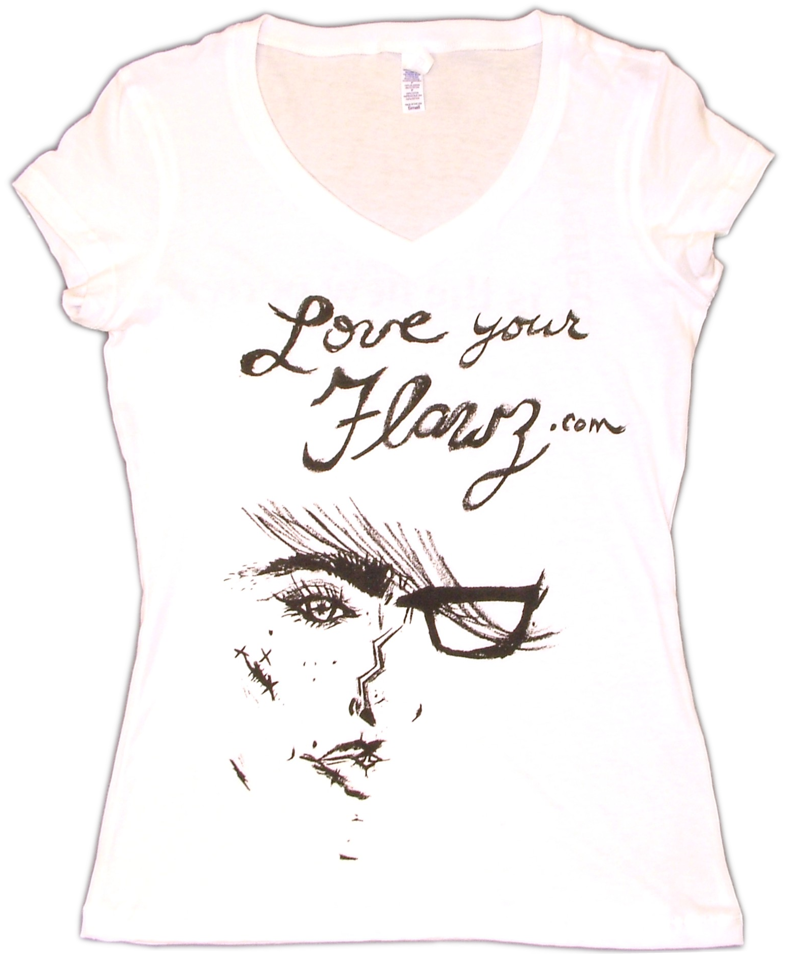 Caitlin Crosby Ladies White Tee - Blouse (1901x1901), Png Download