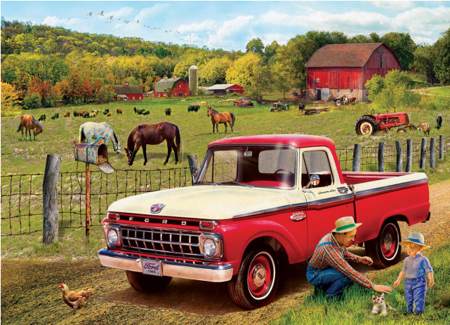 Grandpa's Old Truck - 1965 Ford Pickup Truck (640x640), Png Download