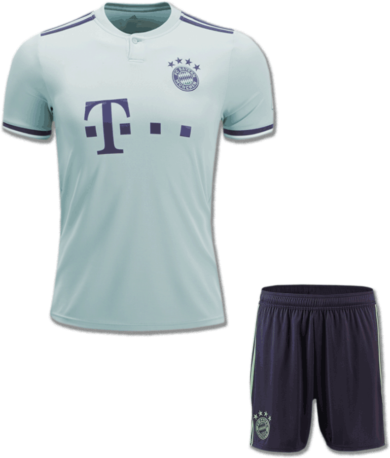 Bayern Munich Football Jersey And Shorts Away 18 - Bayern Munich Kit To 2019 (900x1200), Png Download