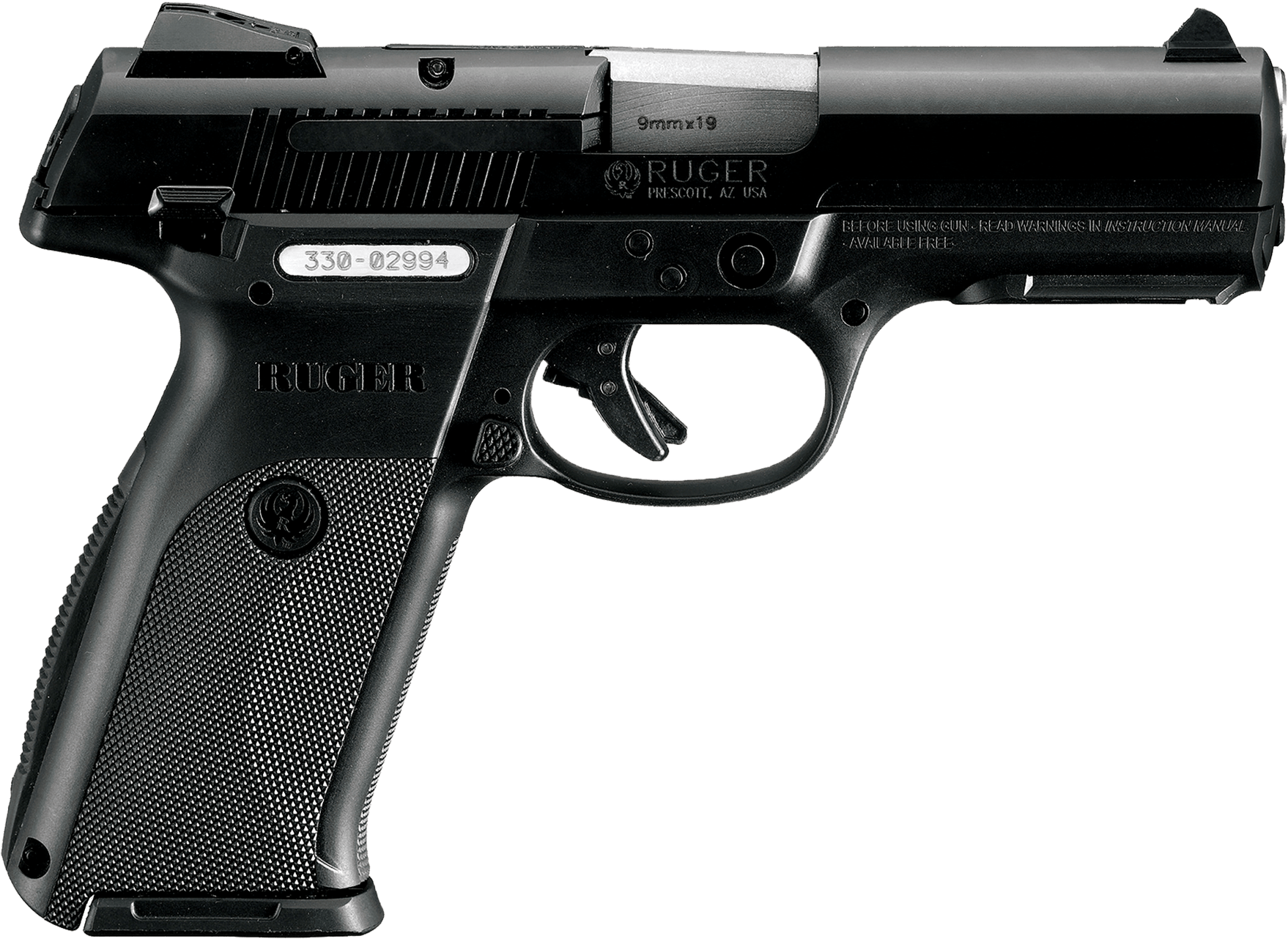 Ruger Sr9b 9mm 4″ 2-17r - Ruger Security 9mm (1800x1310), Png Download