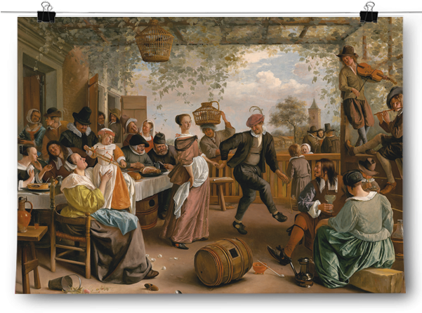 Jan Steen - Dancing Couple (600x600), Png Download