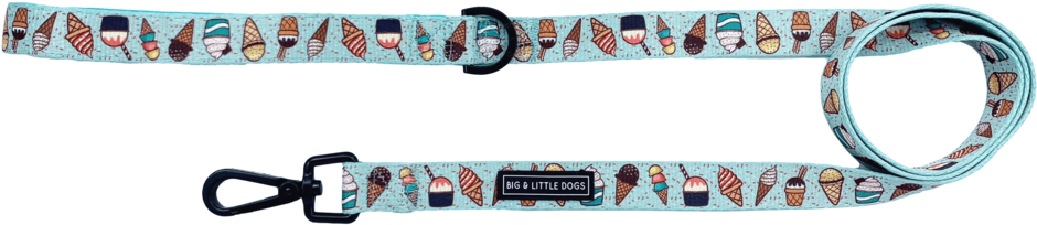 Ice Cream Sundayze Comfort Neoprene Dog Leash - Belt (1024x307), Png Download