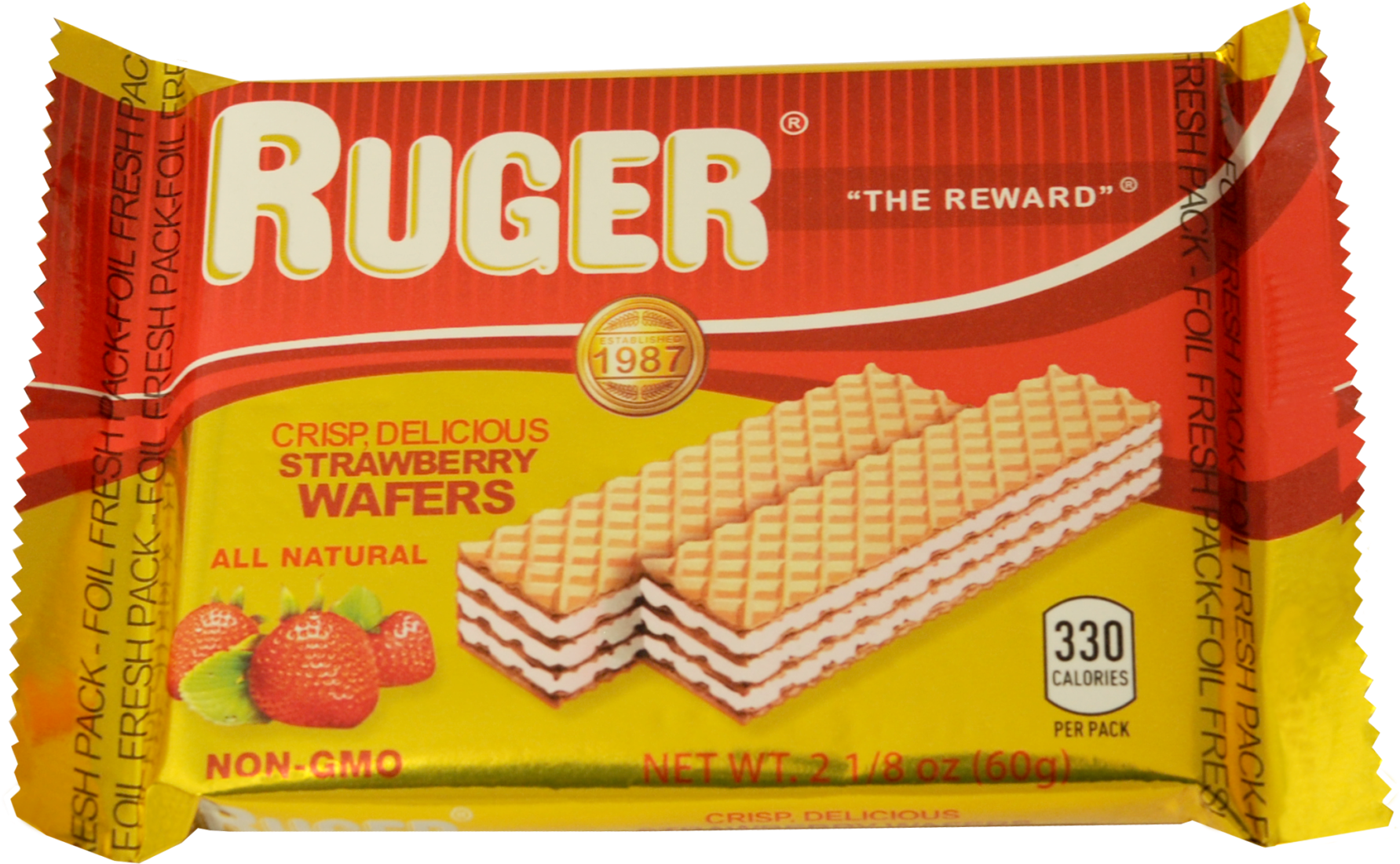 Ruger Strawberry Wafer - Wafer (2048x1426), Png Download