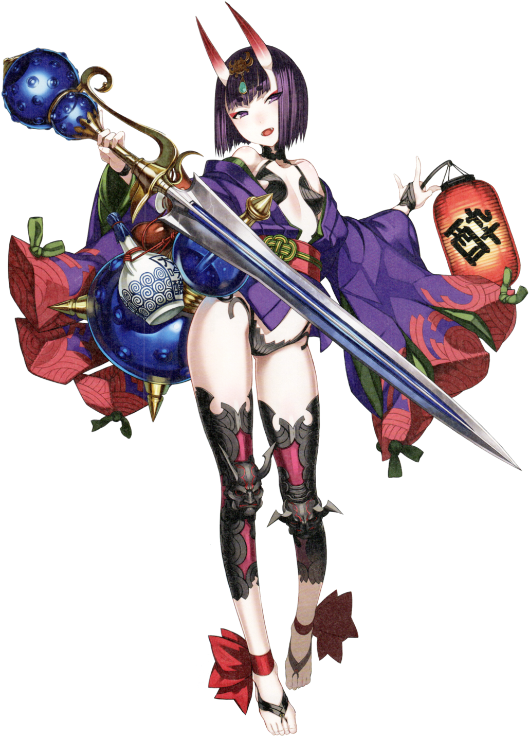 Today We Love Shuten Douji's Short But Thick Eyebrows - Shuten Douji Keychain (1280x1563), Png Download