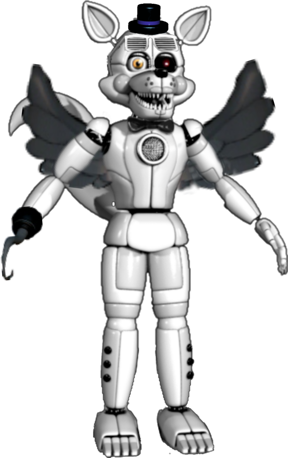 Fnaf Funtime Foxy Full Body (1000x1560), Png Download