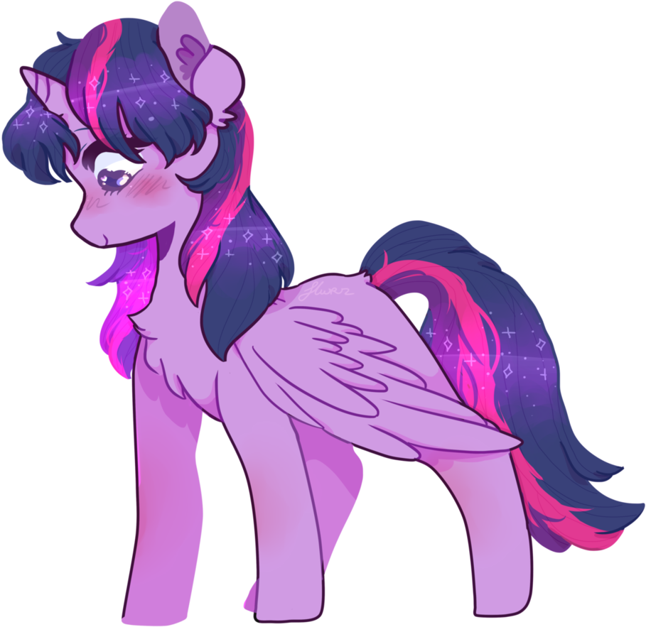 Bttrcxps, Blushing, Chest Fluff, Female, Mare, Pony, - Mane (1024x1024), Png Download