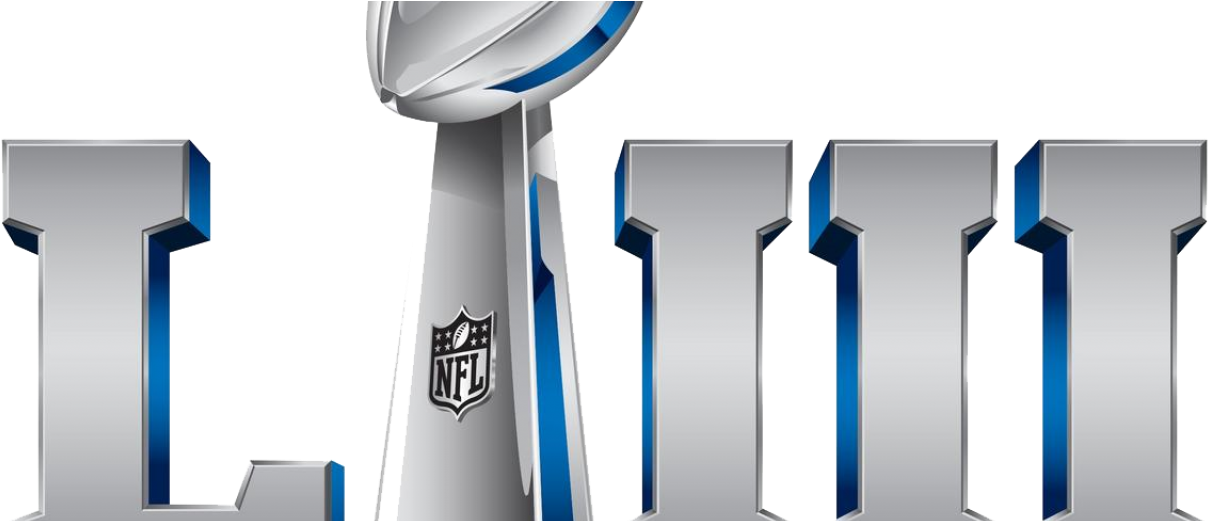 Super Bowl 53 Party Ideas - Super Bowl Liii Logo (1280x520), Png Download