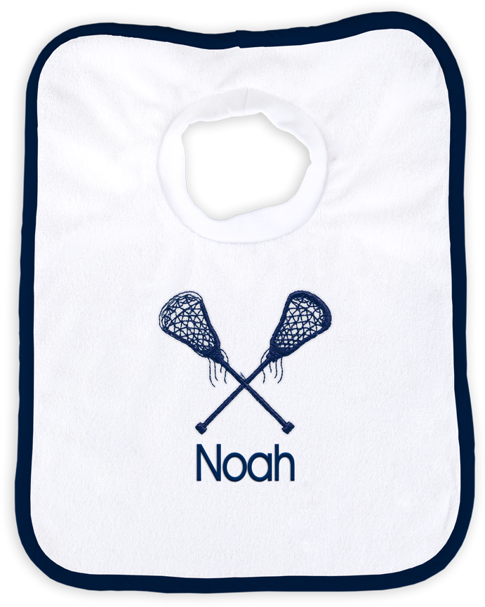 Personalized Bib With Lacrosse - Field Lacrosse (1000x1000), Png Download