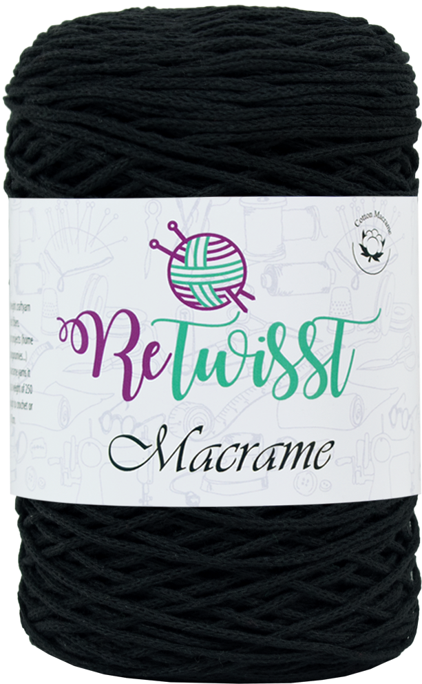 Black Macrame (950x1000), Png Download