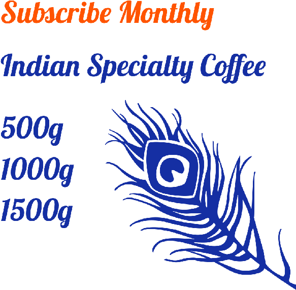Subscribe Monthly Indian Specialty Coffee - Art (640x640), Png Download