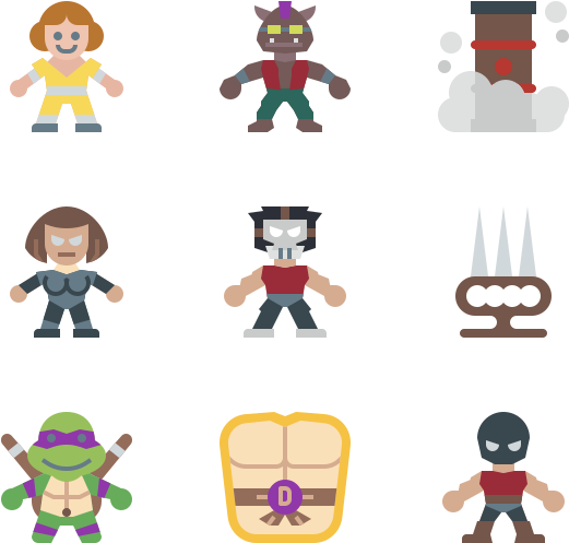 Ninja Turtles - Cartoon (600x564), Png Download