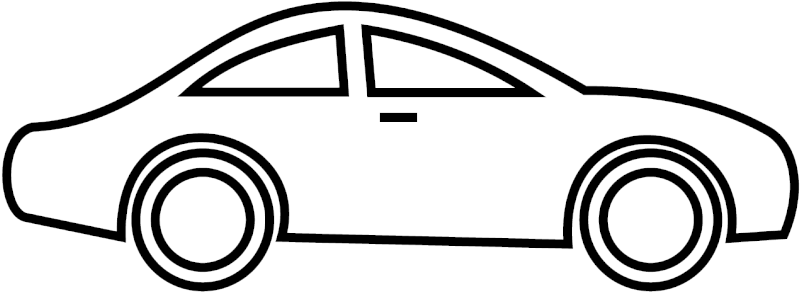 Download HD Cartoon Fast Car Clipart Black And White Car Clip Art 