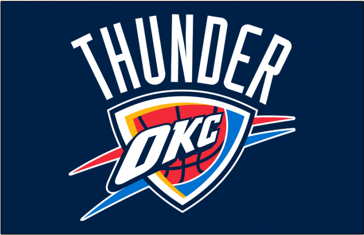Oklahoma City Thunder Logos Iron On Stickers And Peel-off - Oklahoma City Thunder (750x930), Png Download
