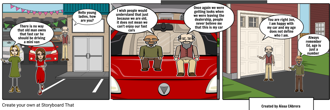 There Is No Way That Old Man Owns That Fast Car He - Cartoon (1164x385), Png Download