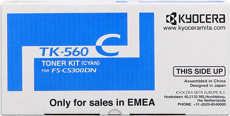 Toner Kyocera Tk-560c - Kyocera (800x404), Png Download