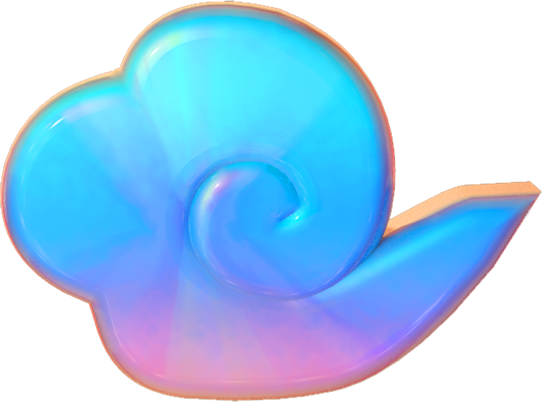 Xiangyun Chinese Style Colorful Clouds Png And Psd - Snail (2000x2000), Png Download