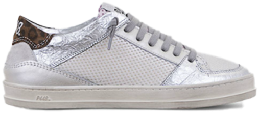 Queens Sneaker In White Glitter - Skate Shoe (600x900), Png Download