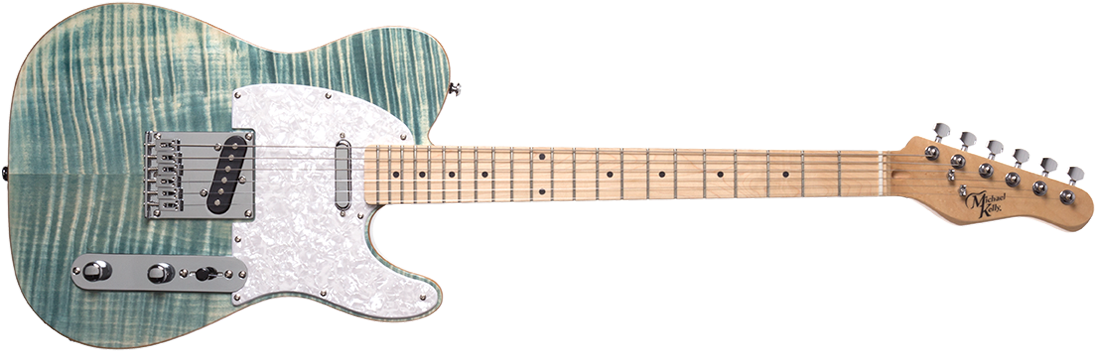 Michael Kelly Green Telecaster (1100x362), Png Download