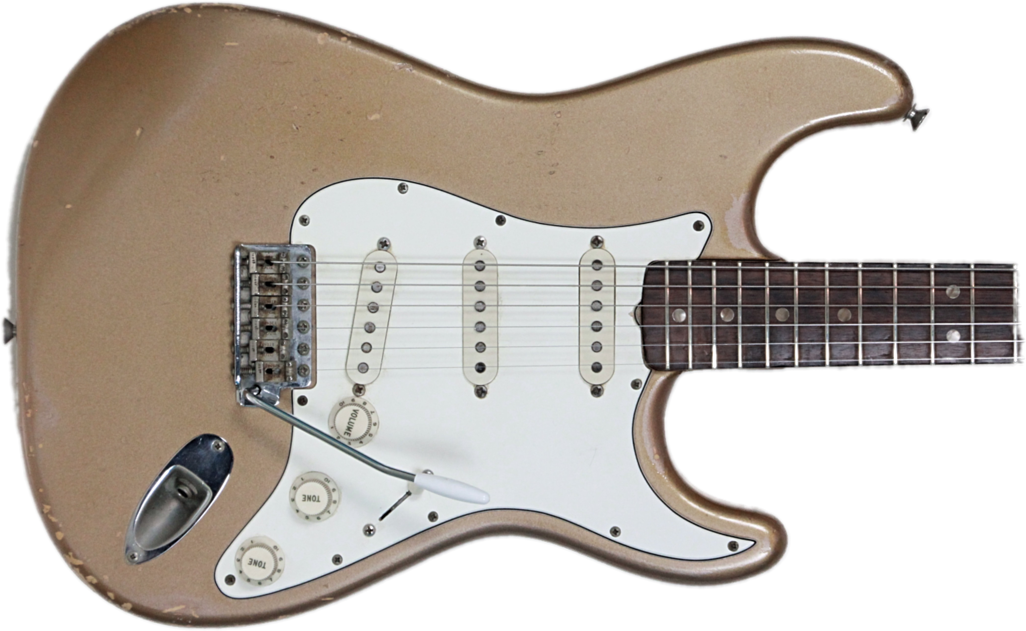 1970 Fender Stratocaster Firemist Gold - Electric Guitar (4523x3193), Png Download