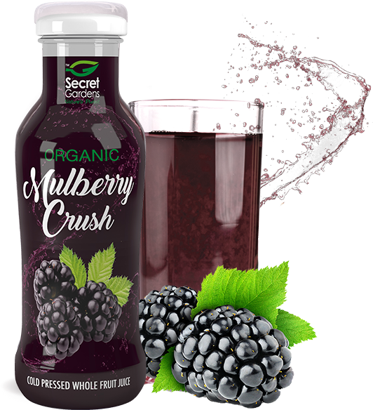 Secret Gardens' Organic Mulberry Crush Is 100% Pure - Grape Juice (768x606), Png Download
