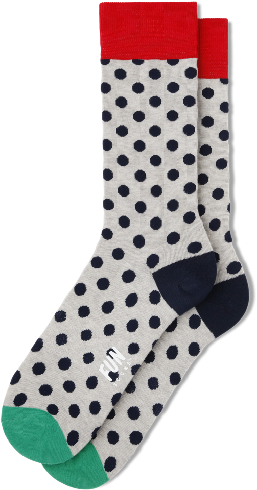 Men's Polka Dot Socks - Sock (1080x1080), Png Download